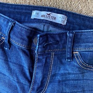 Hollister Women’s Jeans, COLOR: medium blue, SIZE: 0regular(24 waist, 29 length)